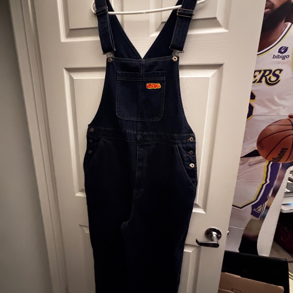 Empyre Dark Blue Men's Relaxed Jeans Overalls